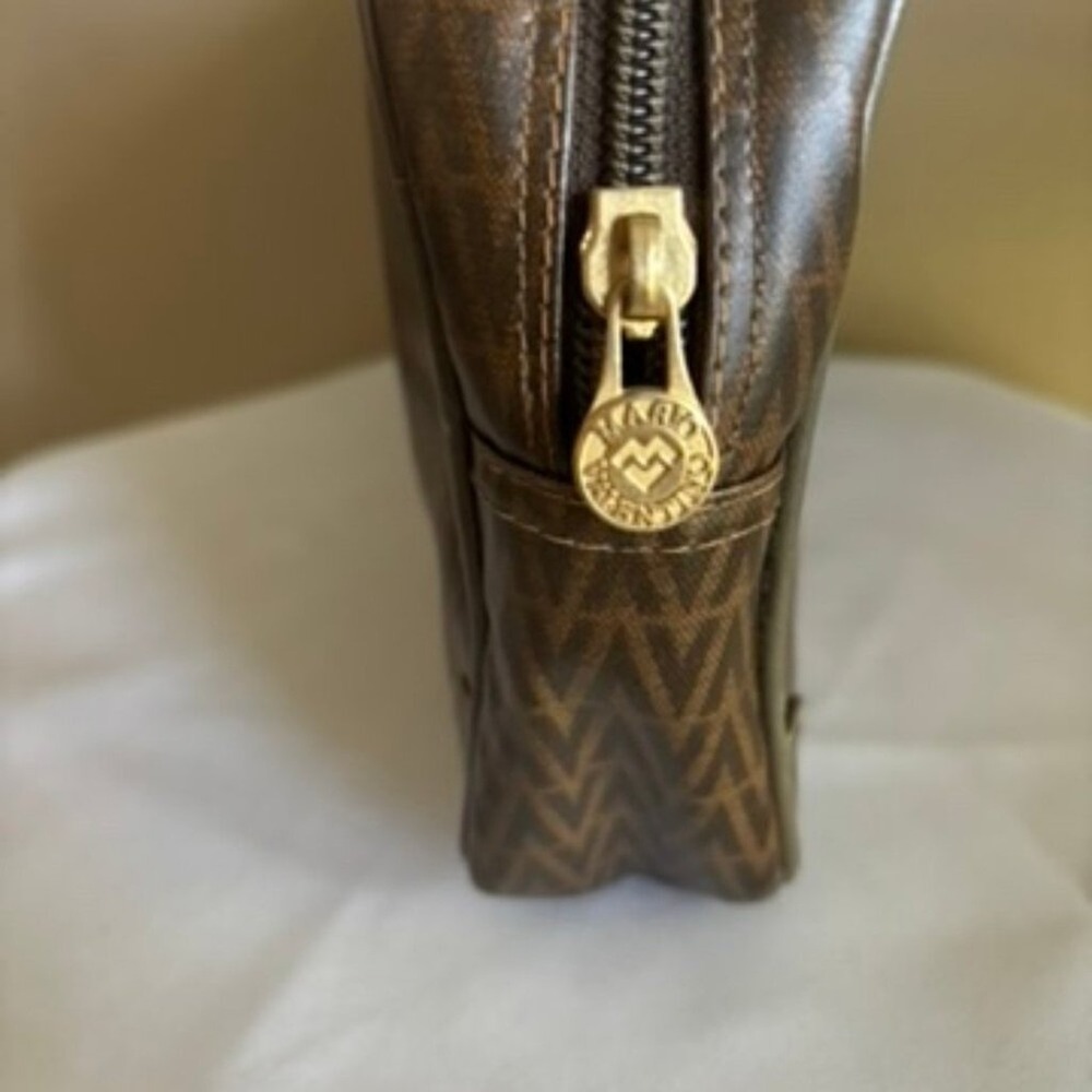 Mario Valentino‎ Clutch Bag Brown PVC - Picture 8 of 16